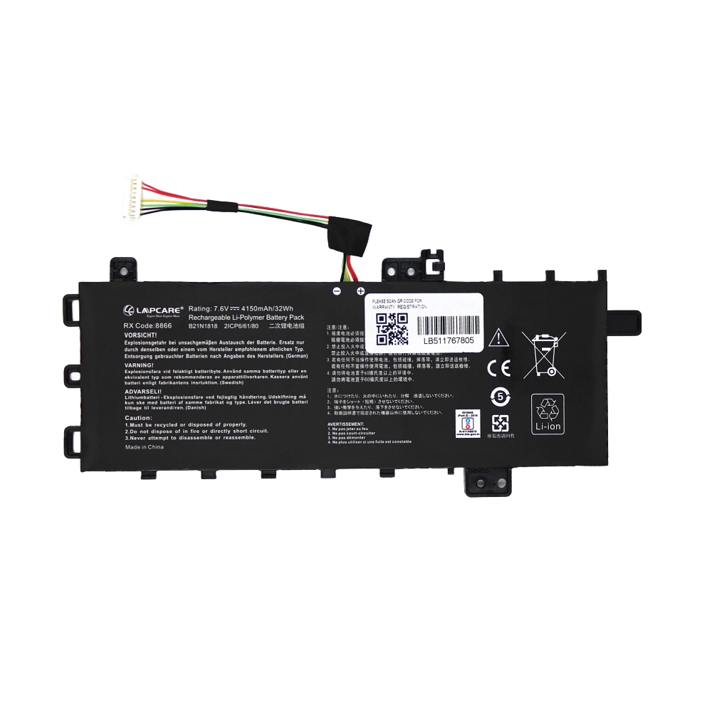 Lapcare Laptop Battery Compatible For Asus Vivobook S512JA, S512JF, X512FA, P1504FA (B21N1818) view 2